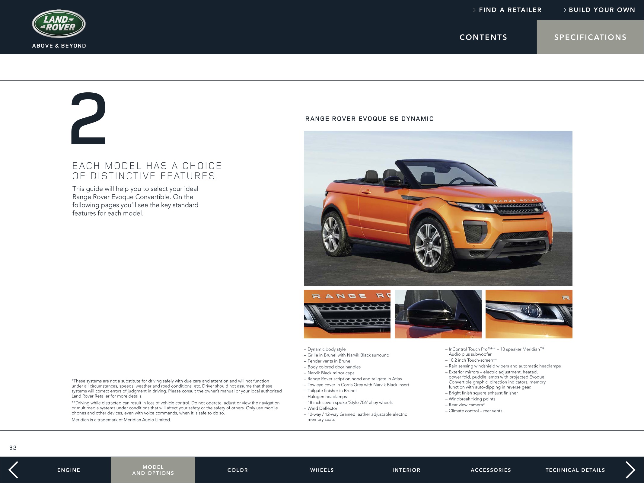 2016 Land Rover Evoque Convertible Brochure Page 26
